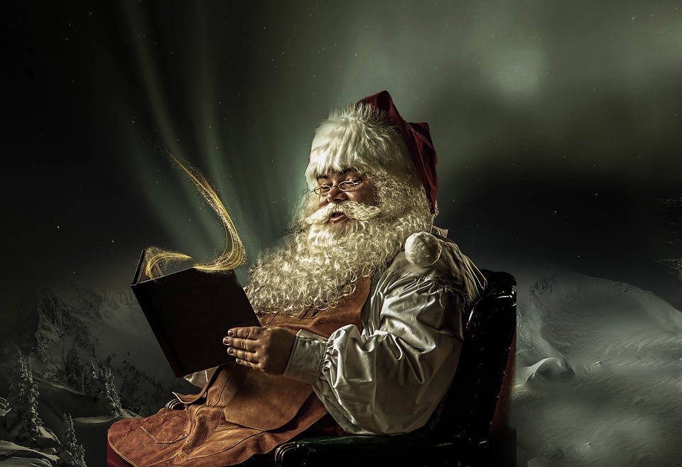 Santa Reading